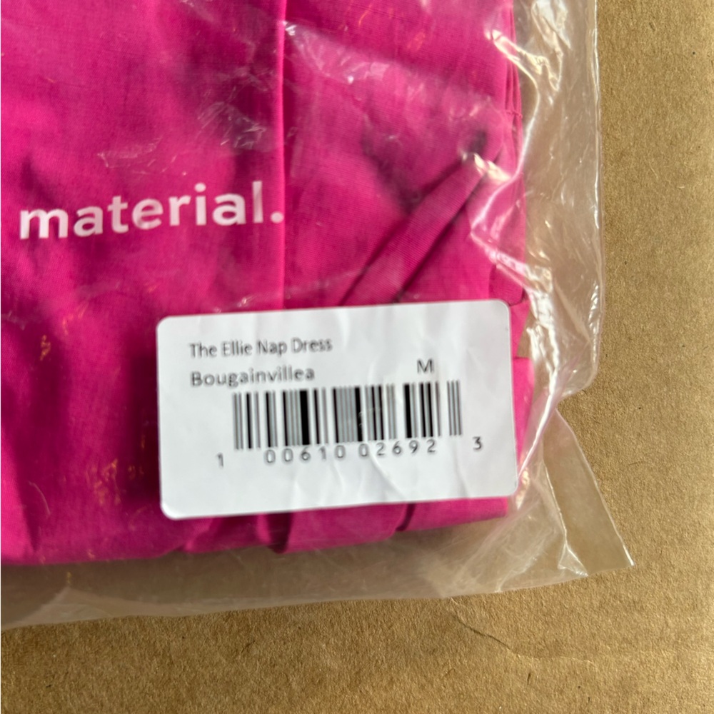 NWT Hill House Home Ellie Nap Dress in Bougainvillea Pink Women’s Sz Medium - Picture 6 of 7